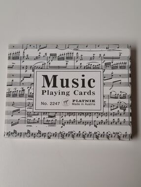 Piatnik Double Deck Music Playing Cards - Austria Vintage Bridge Rummy Canasta